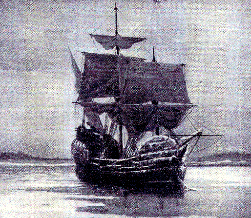 Mayflower in Plymouth Harbor