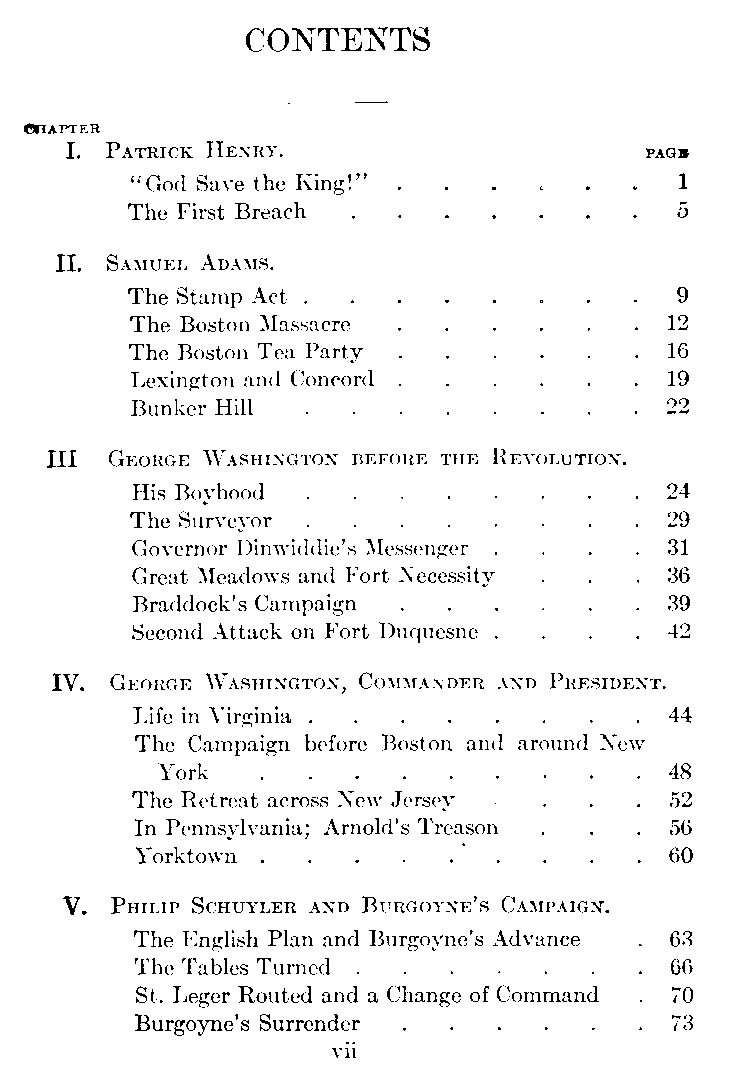 [Contents Page 1 of 4] from Builders of Our Country - II by G. Southworth