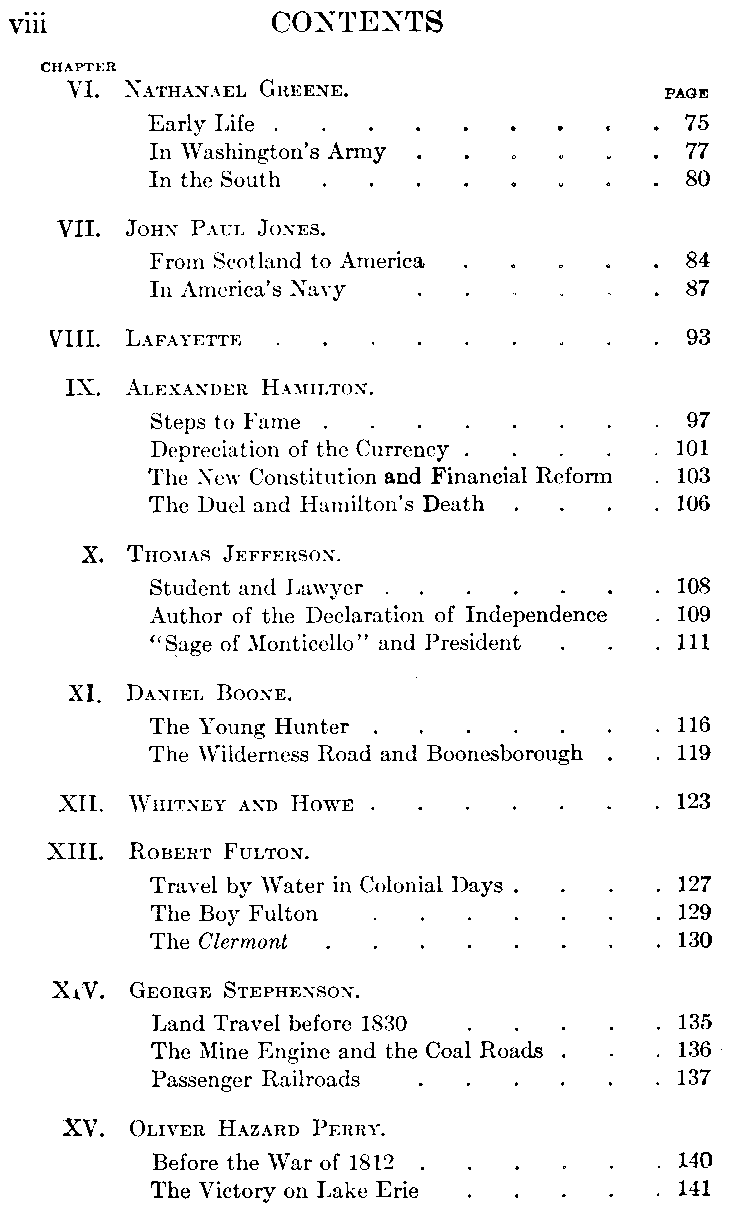 [Contents Page 2 of 4] from Builders of Our Country - II by G. Southworth