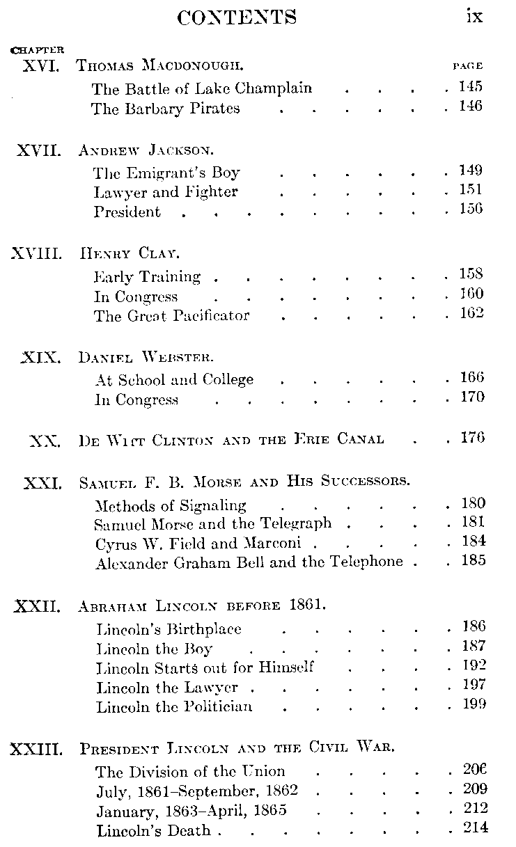 [Contents Page 3 of 4] from Builders of Our Country - II by G. Southworth