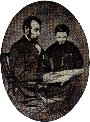 Lincoln and his son