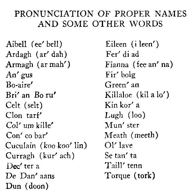 [Pronunciation] from Our Little Celtic Cousin by Evaleen Stein