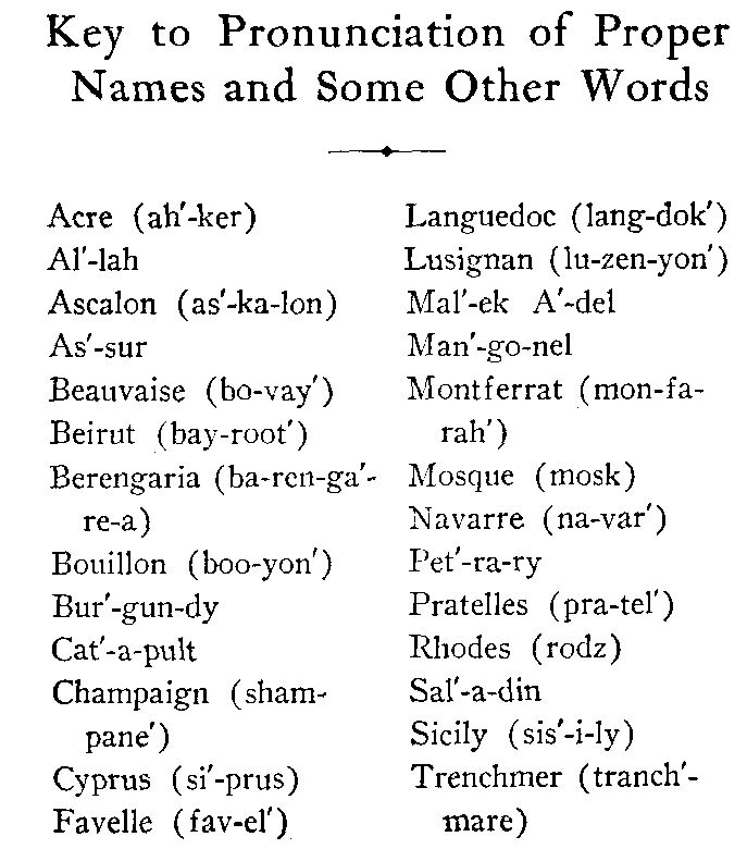 [Pronunciation] from Our Little Crusader Cousin by Evaleen Stein