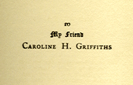 [Dedication] from Gabriel and the Hour Book by Evaleen Stein
