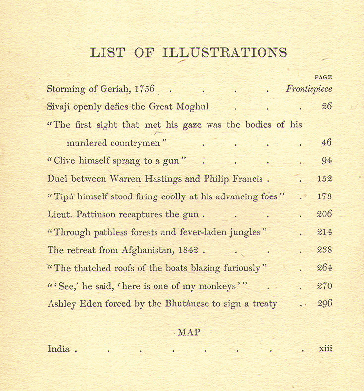 [List of Illustrations] from India by Victor Surridge