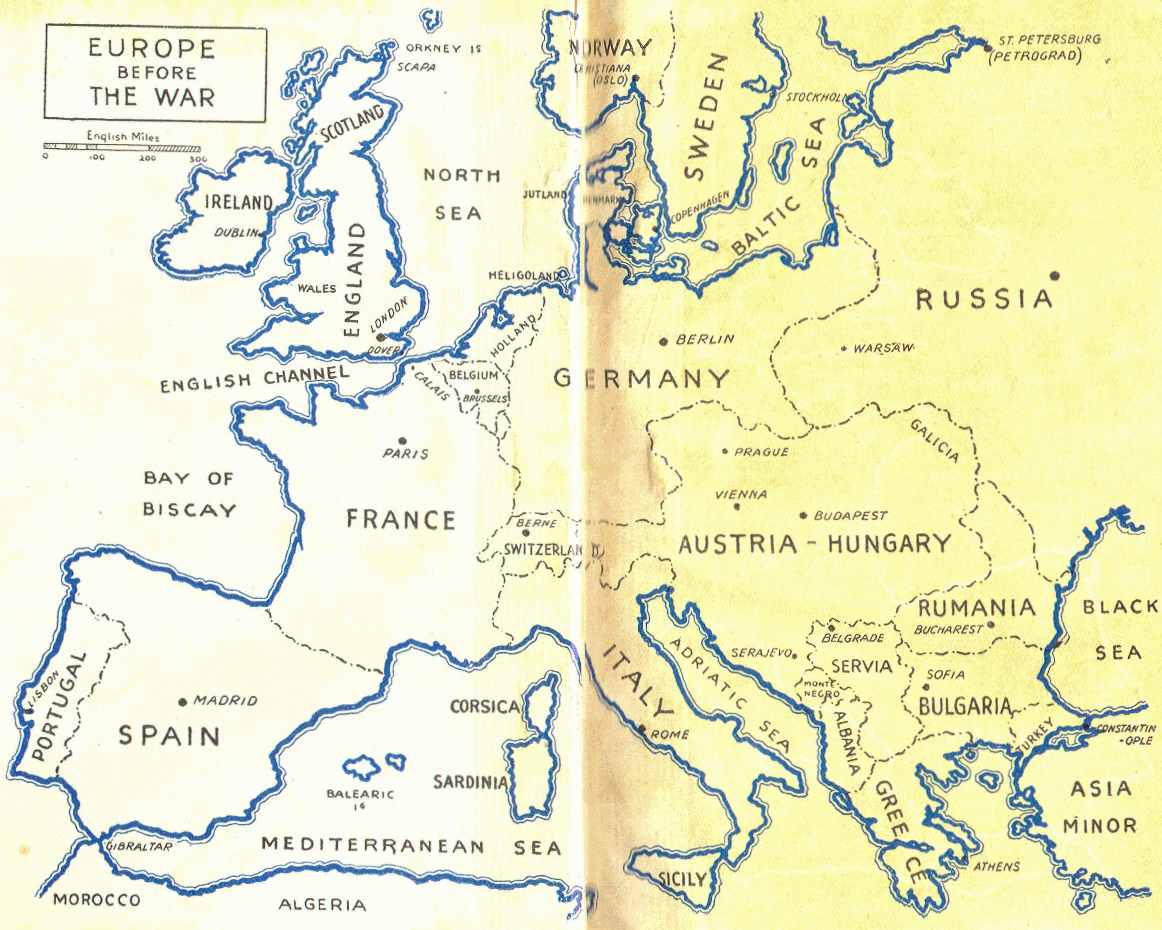 [Map] from The World at War by M. B. Synge