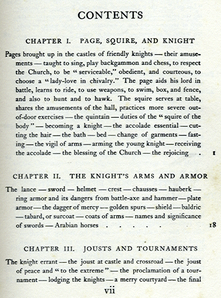 [Contents 1 of 7] from When Knights were Bold by E. M. Tappan