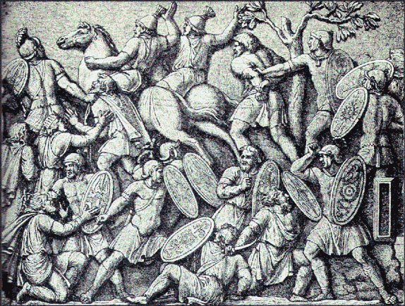 Romans fighting Germans