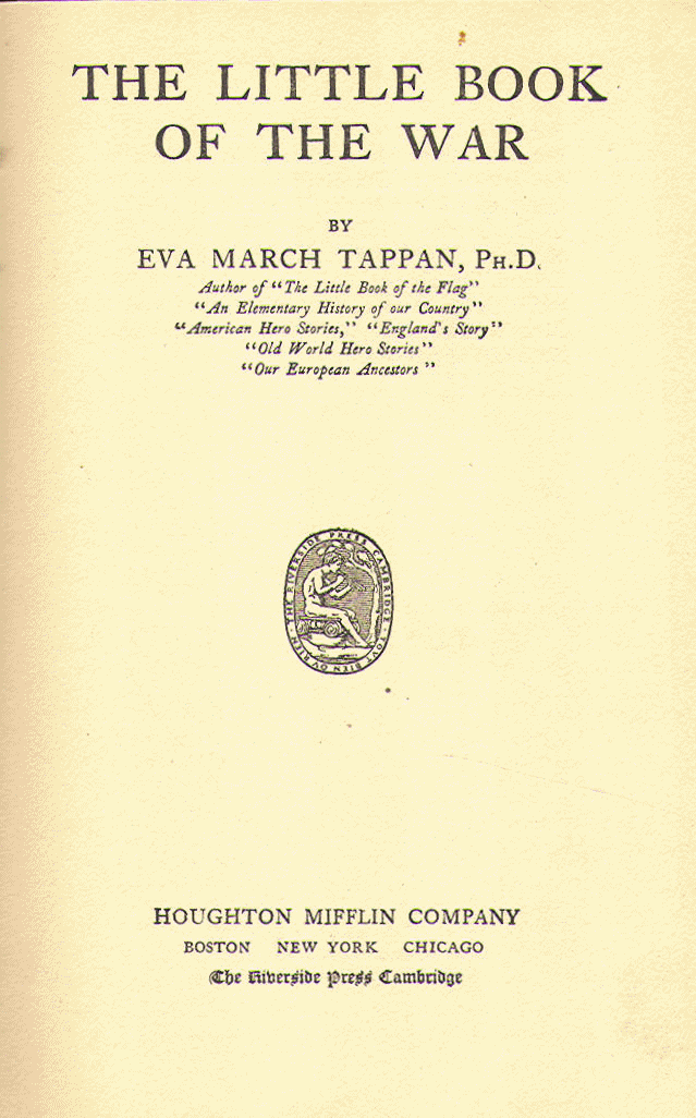 [Title Page] from Little Book of the War by E. M. Tappan