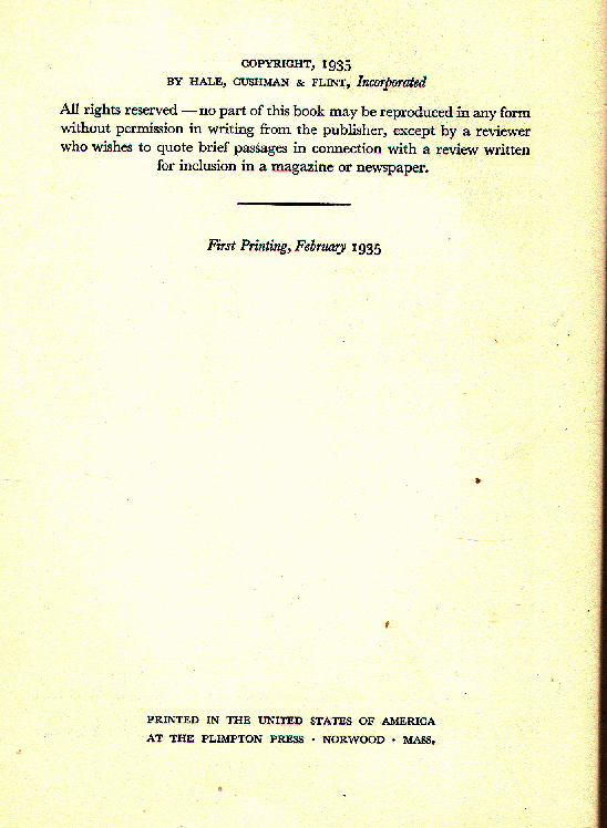 [Copyright page] from I Speak for the Silent by V. Tchernavin