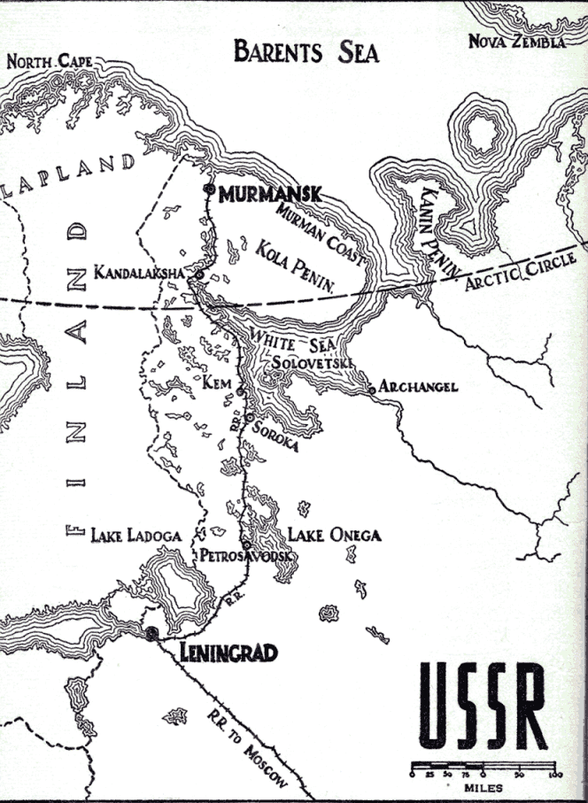 [Map] from I Speak for the Silent by V. Tchernavin