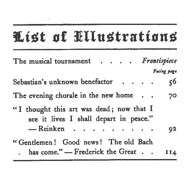 [Illustrations] from Bach by George Upton