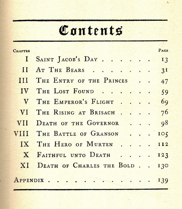 [Contents] from The Swiss Heroes by George Upton