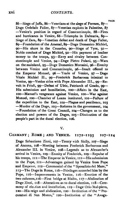 [Contents, 4 of 5] from Venice by Alethea Wiel